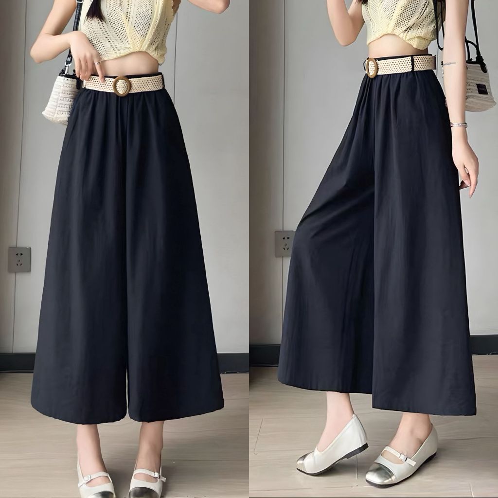 Celana Kulot Wanita Bawahan Katun Import Pakaian Bawahan Wanita Celana Panjang Import Celana Katun