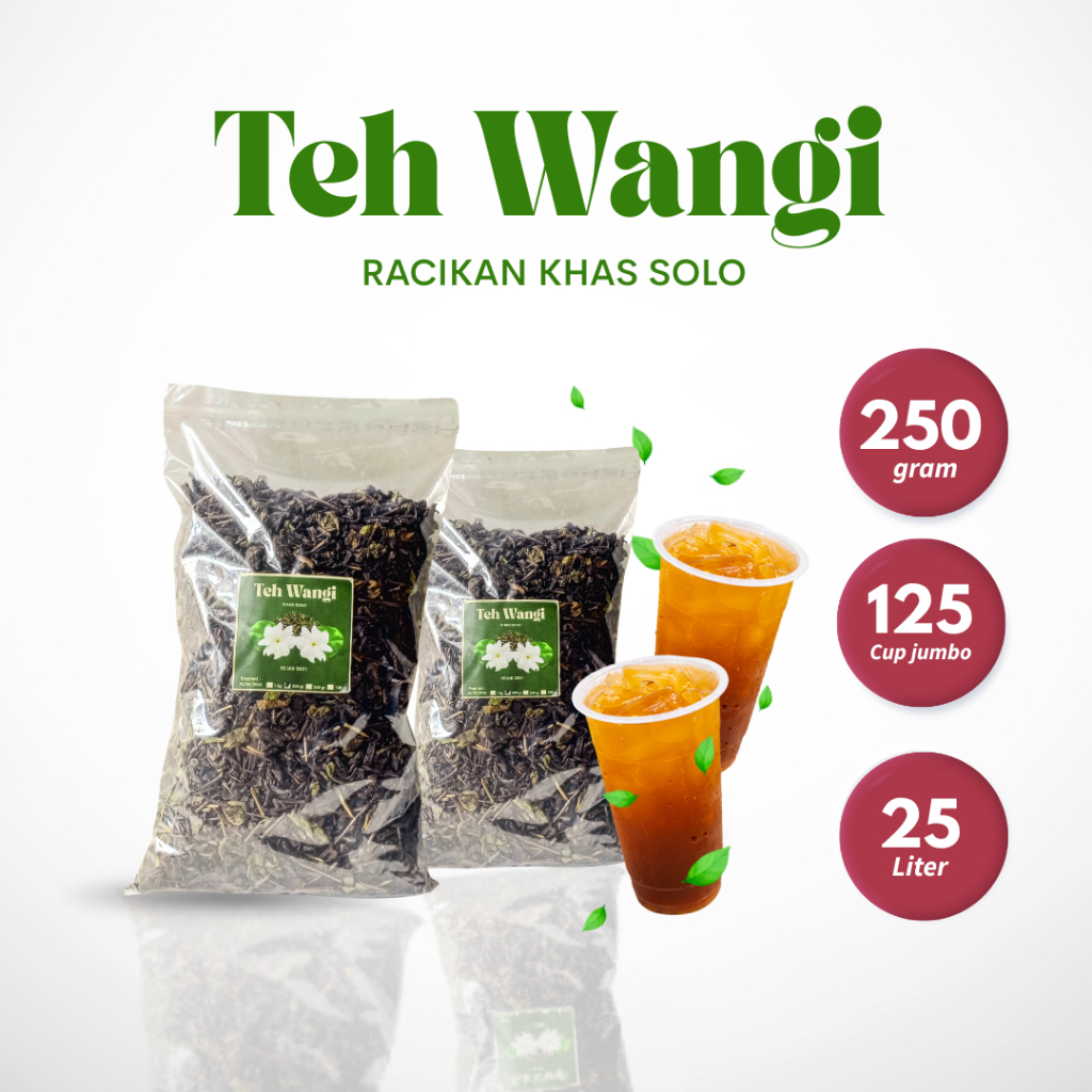 

250gr TEH WANGI RACIKAN SOLO (Rasa Khas Solo) Untuk Jualan dan Konsumsi Sendiri