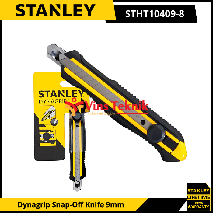 

STANLEY STHT10409-8 Pisau Cuter Cutter Dynagrip Snap-Off Knife 9mm