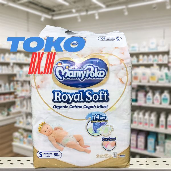 MamyPoko Tape Royal Soft S50 Popok Perekat S 50 - Expired Date 100% Aman