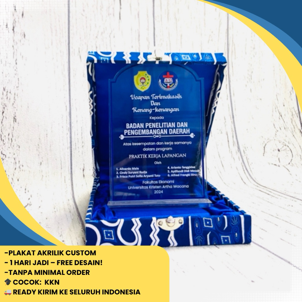 Plakat KKN Terlaris Akrilik Custom 1 Hari Jadi
