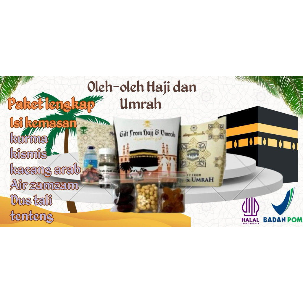 

oleh oleh haji dan umroh Paket lengkap lebih ekonomis Per 50pcs
