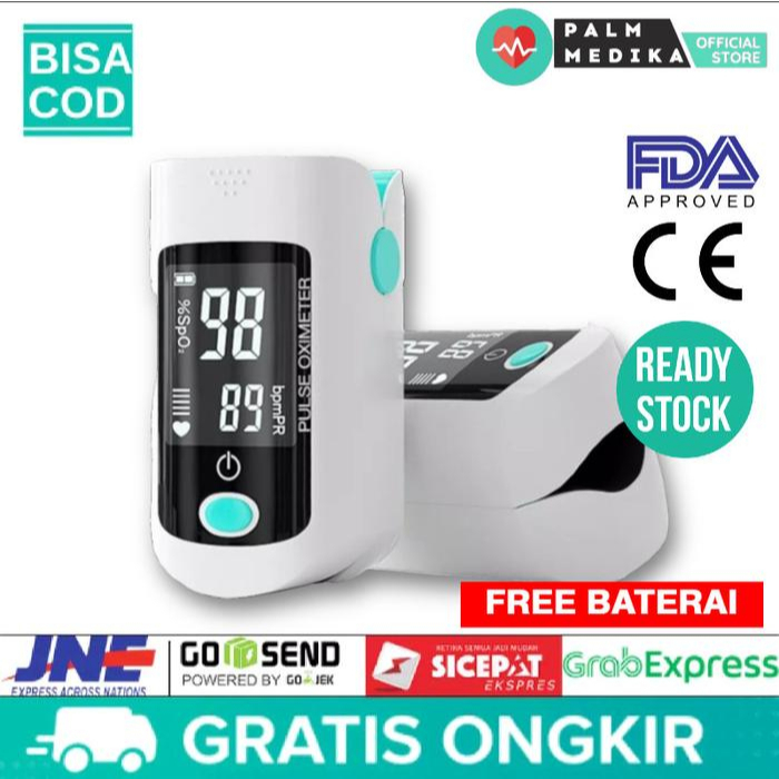 PALMLIVING Oximeter Pulse Fingertip Oksimeter X1805 Akurat Alat ukur Oksigen Darah