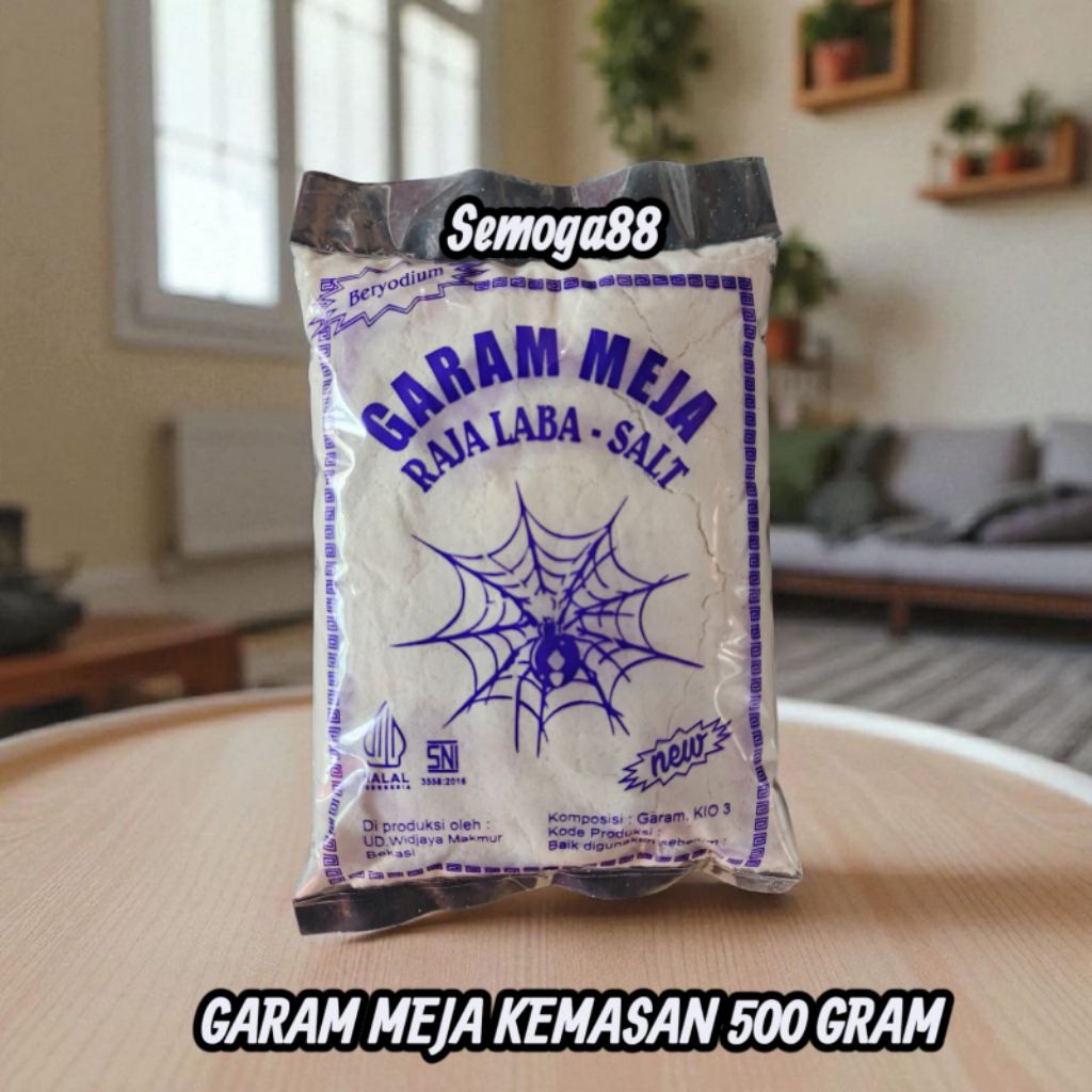 

GARAM DAPUR MURNI BERYODIUM 500 GRAM CAP LABA - LABA SALT / GARAM / GAREM