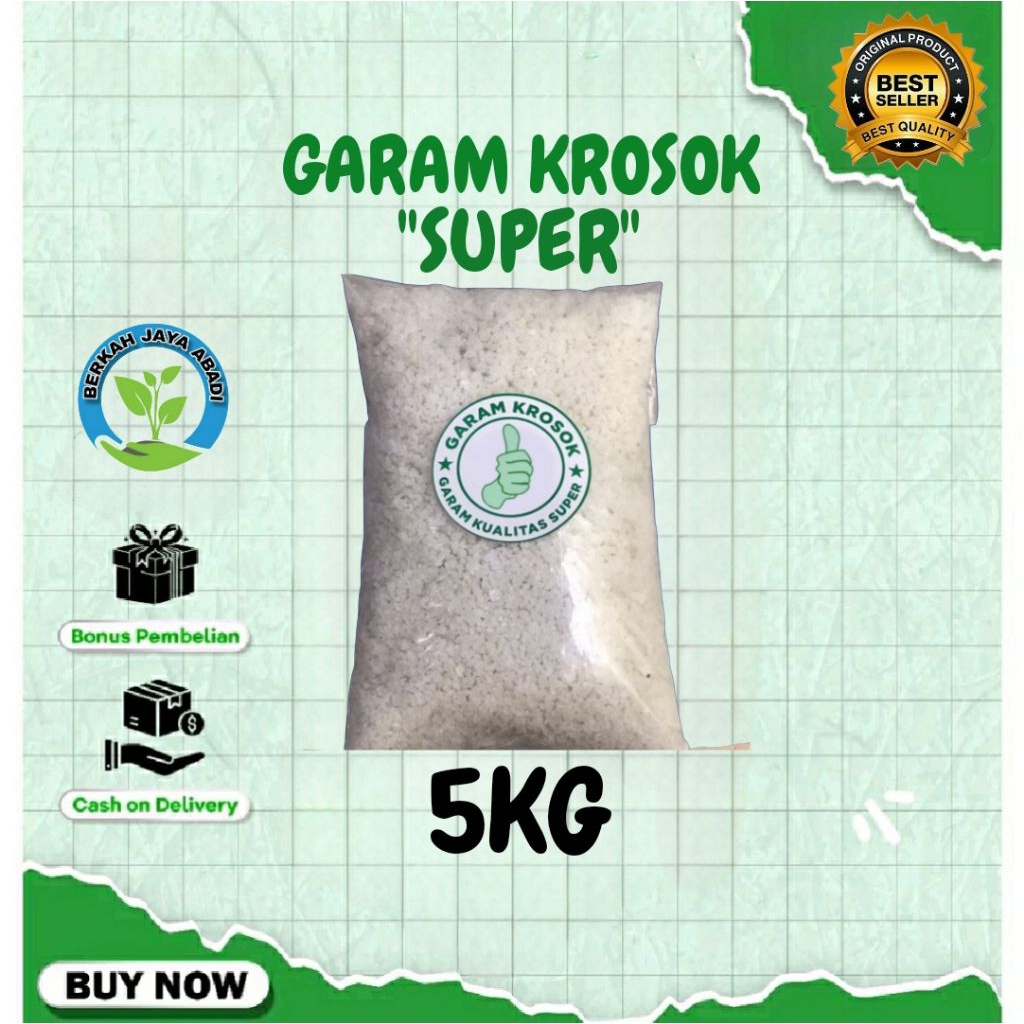 

Garam Krosok/Garam Kasar Garde-A garam serbaguna Kemasan 1Kg Kualitas Super