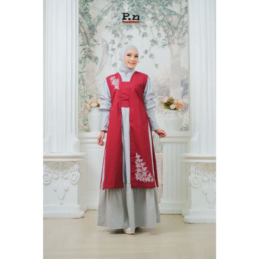 Dress wanita, fashion muslim, dress wanita, hijab dress, muslim wanita, dress busui, gamis linggam, 