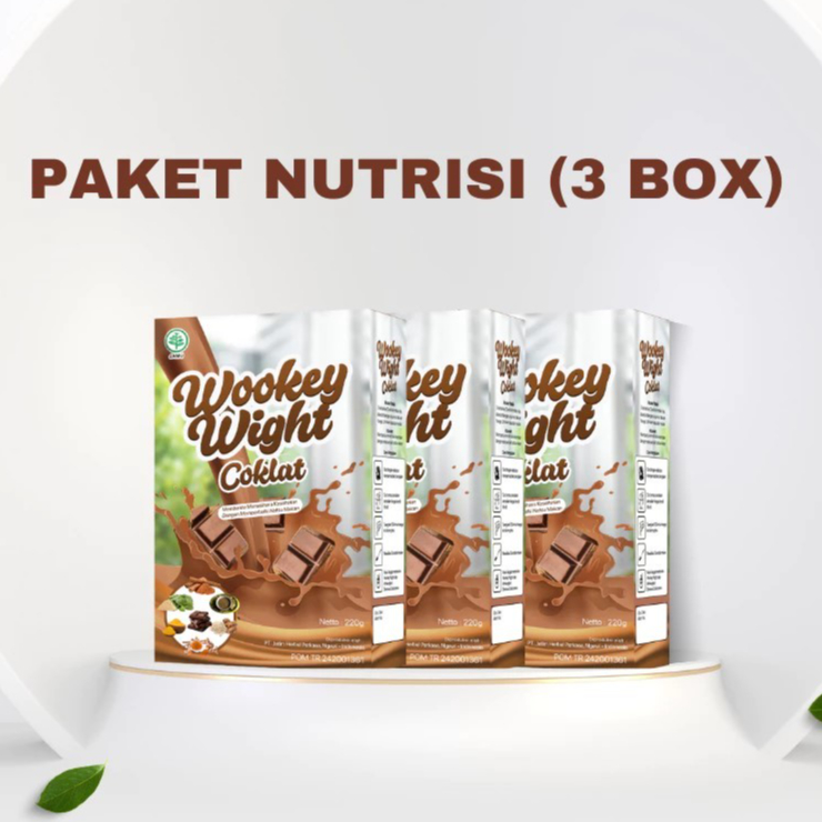 

PAKET MURAH NUTRISI 3 BOX!!! Wookey Weight Coklat - Susu Penambah Berat Badan Paket 3 Box