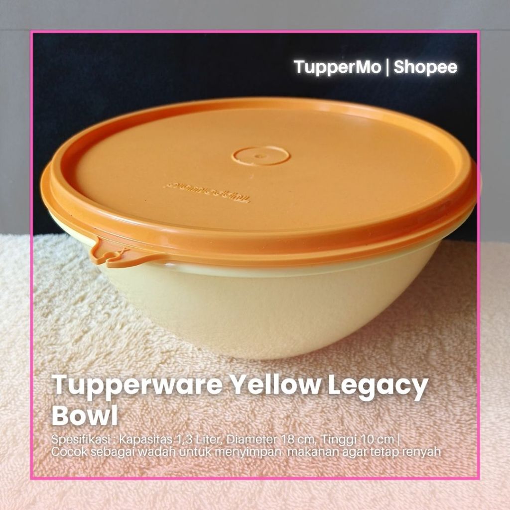 Yellow Legacy Bowl Tupperware Ori