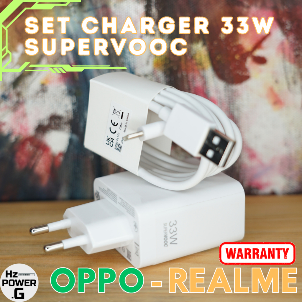 OPPO REALME Charger ORIGILANE 33W SuperVOOC + Kabel Type C