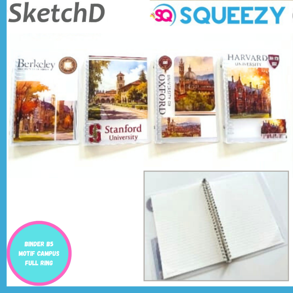 

Buku Map Binder Ring B5 Kampus Squeezy 1898 B 5 Notebook file