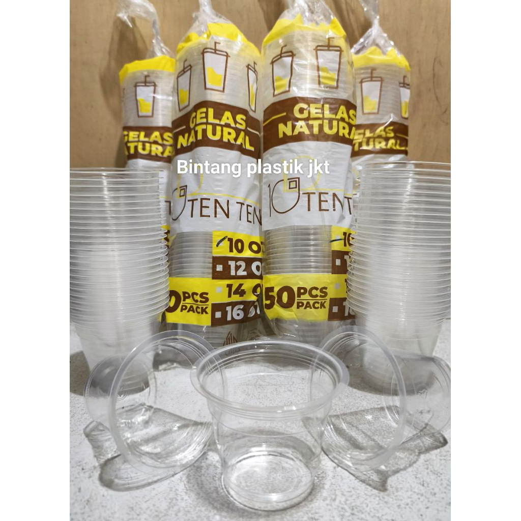 Cup gelas plastik/ gelas plastik Oz 10
