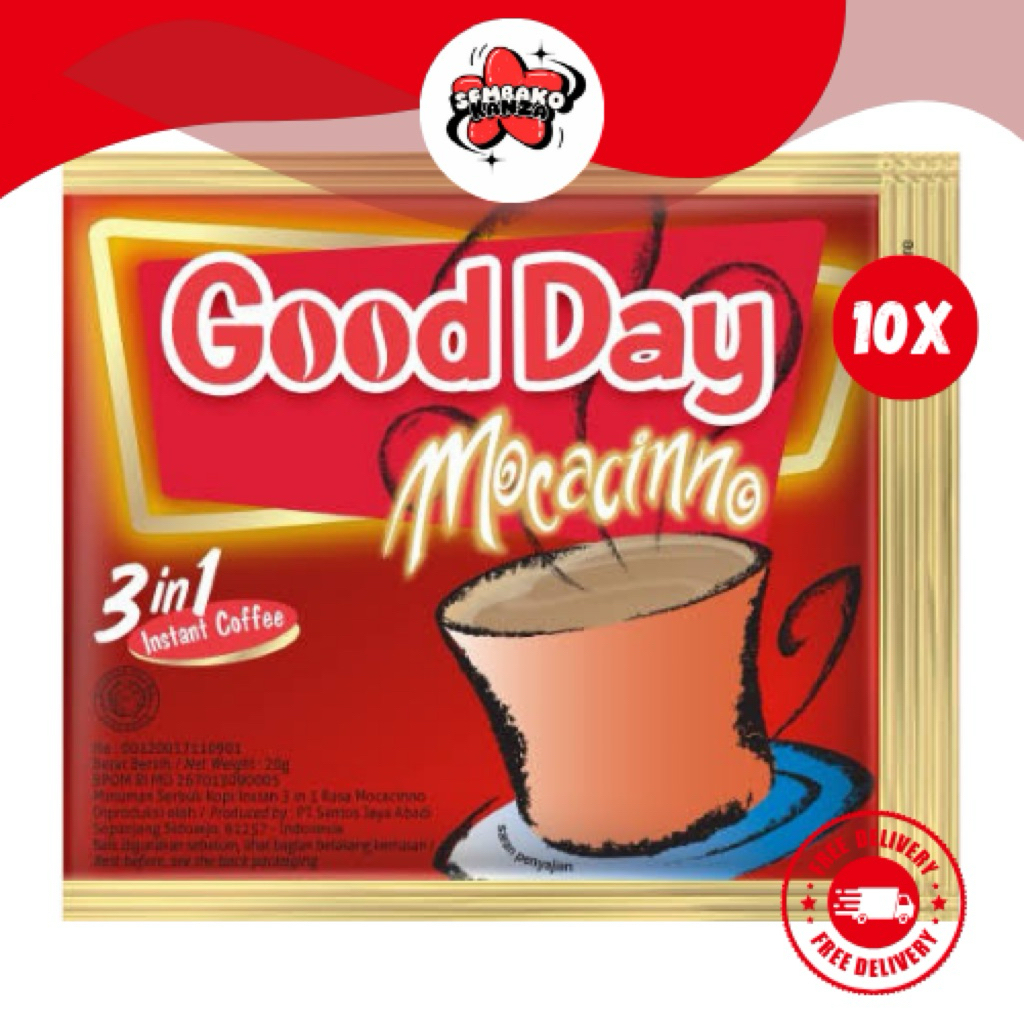 

Good Day Mocacinno 1 Renceng Isi 10 pcs | Kanza Groceries