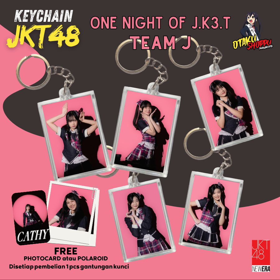 Keychain / Gantungan Kunci JKT48 Team T "One Night J.K.T" Fanmade