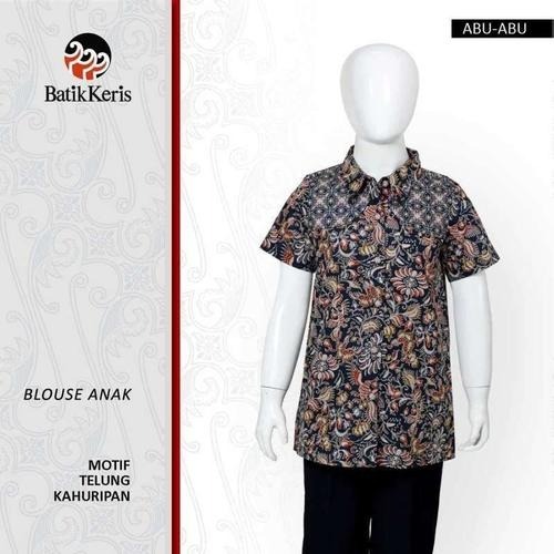 Batik Keris Blouse Anak Lengan Pendek Telung Kahuripan Original Size M