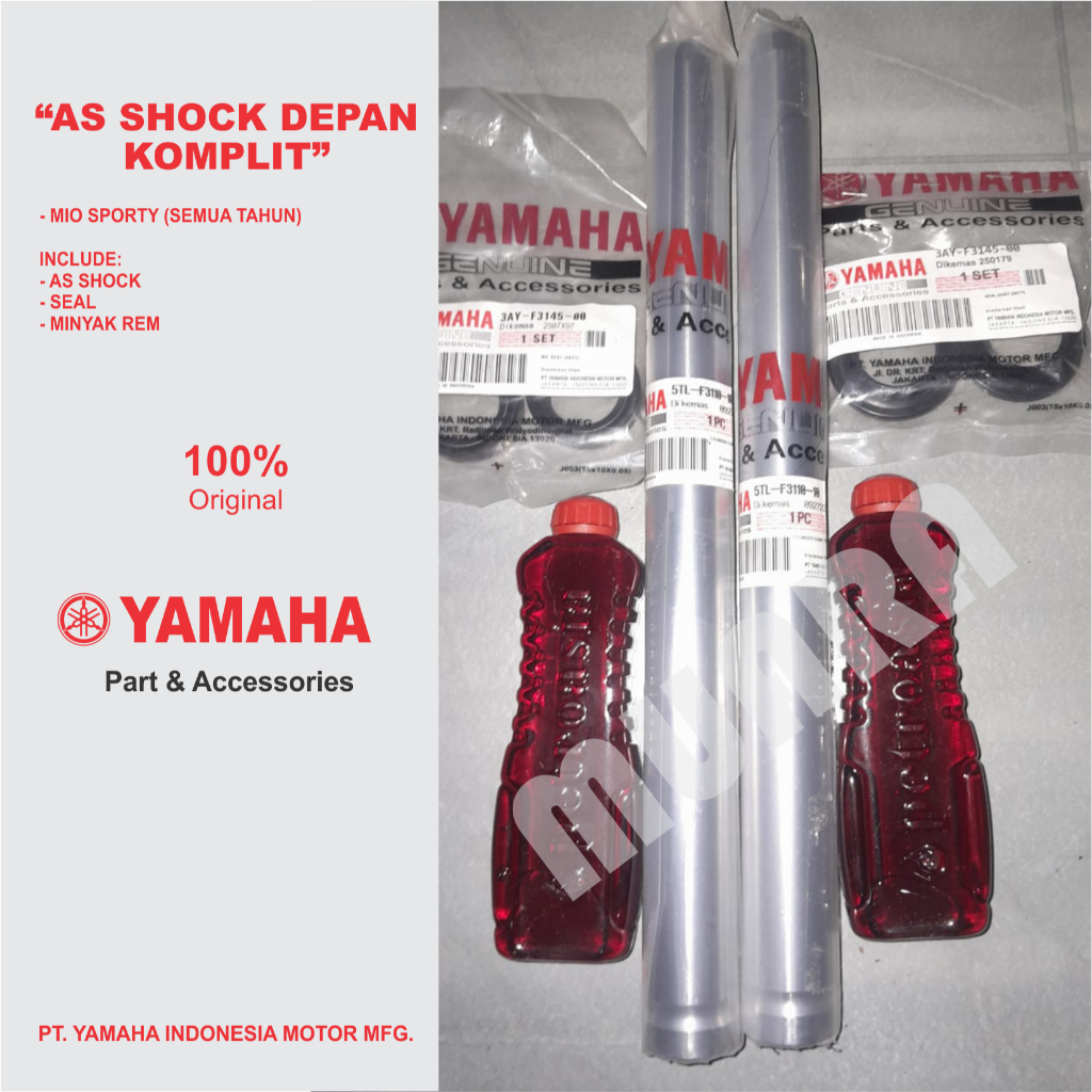 As Shock Depan Yamaha Mio Sporty Mio Smile Komplit As Shock+Seal+Minyak | Yamaha 100% Original