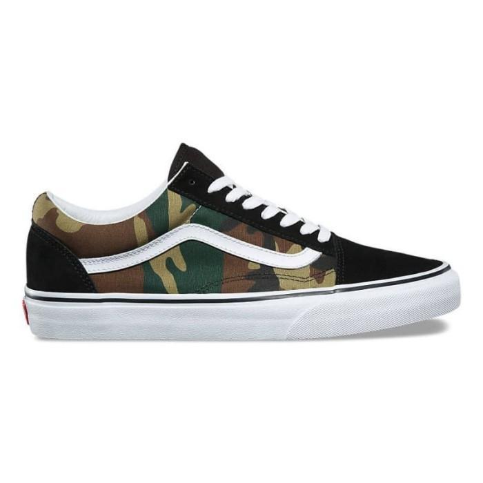 SNEAKERS - V4NS OLD SKOOL WOODLAND CAMO - BNIB - 100% ORIGINAL (SEPATU)