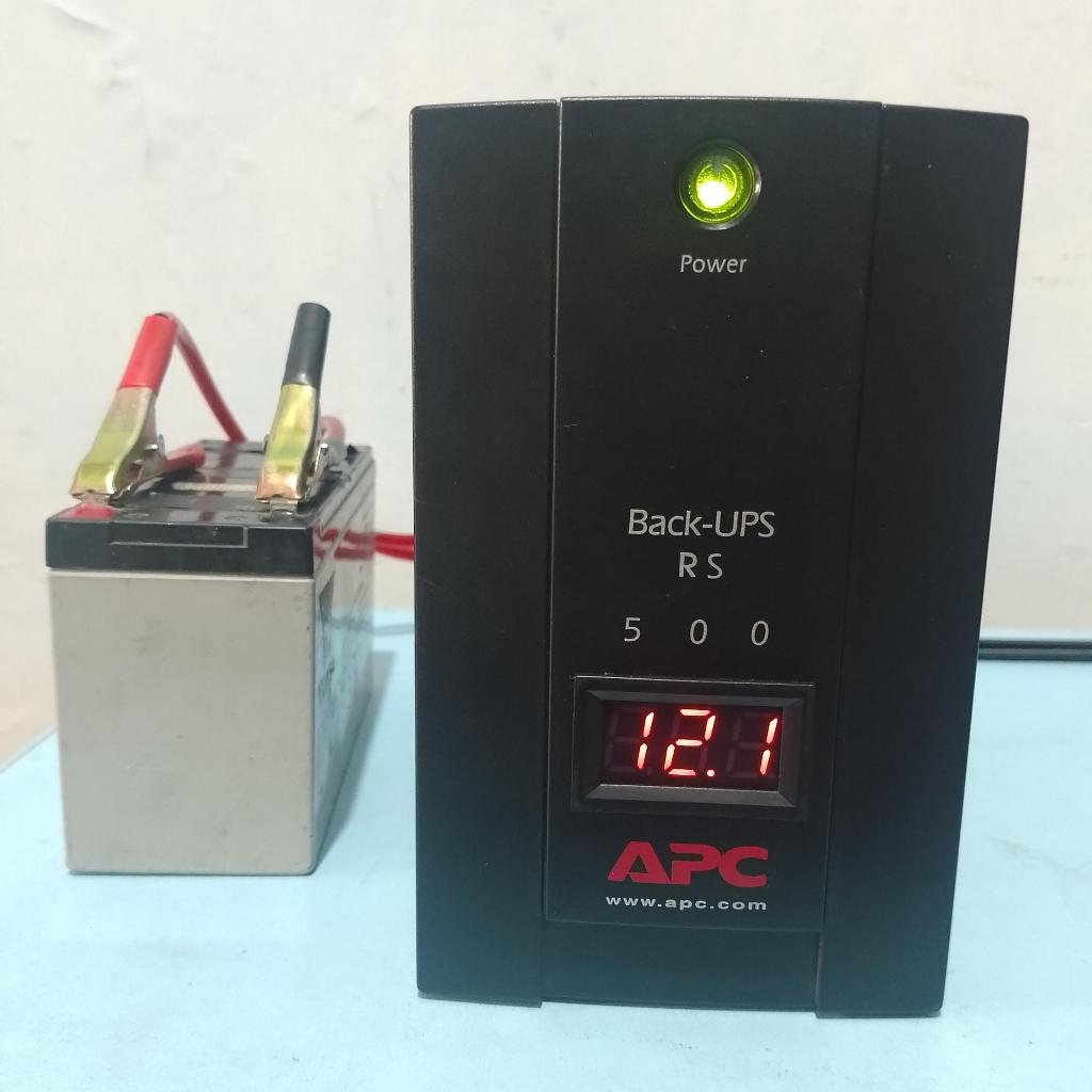 UPS APC 500VA MODIFIKASI AKI LUAR DENGAN KIPAS OTOMATIS