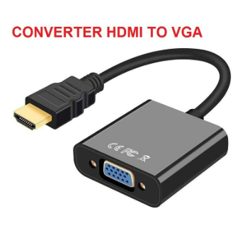 HDTV KE VGA / Kabel Converter Hdmi to Vga / Konektor HDMI Male ke VGA Femal - SISELLER