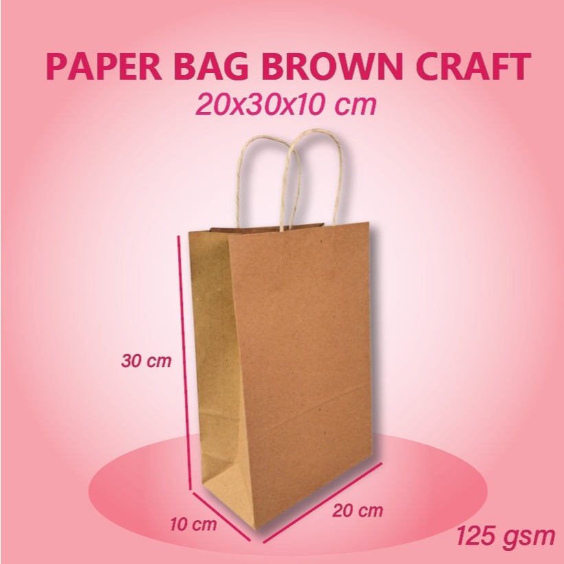 

PAPERBAG COKLAT POLOS SHOPPING BAG,TAS KERTAS SOUVENIR KADO TERMURAH