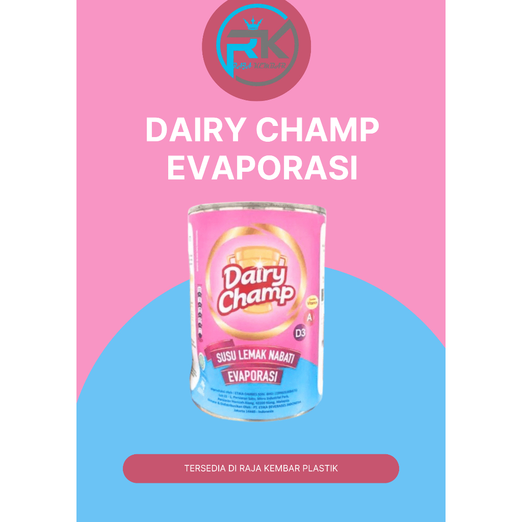 

Dairy Champ Evaporasi/Susu Evaporasi 370 gr