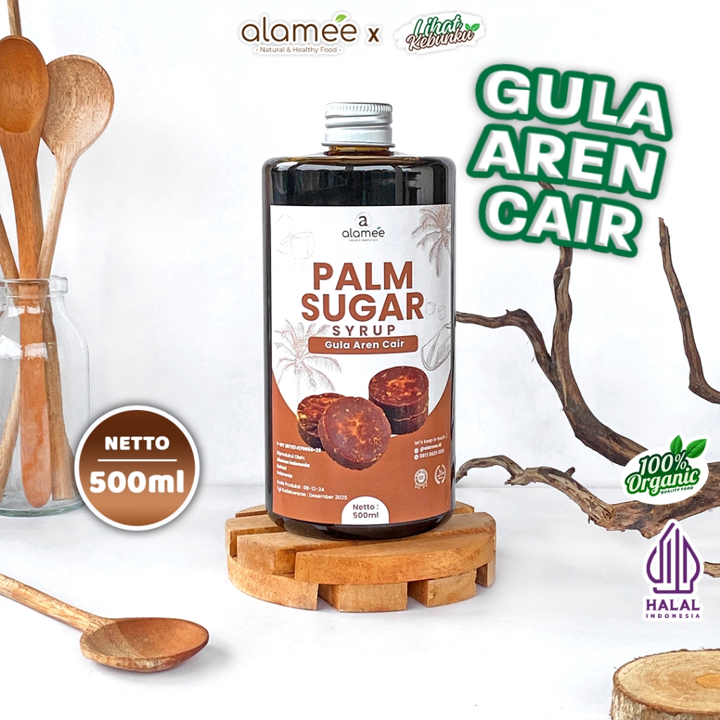 

ALAMEE Gula Aren Cair Syrup Palm Sugar Organic Liquid Organik Pure Murni Brown Sirup Natural 500ml LIHAT KEBUNKU