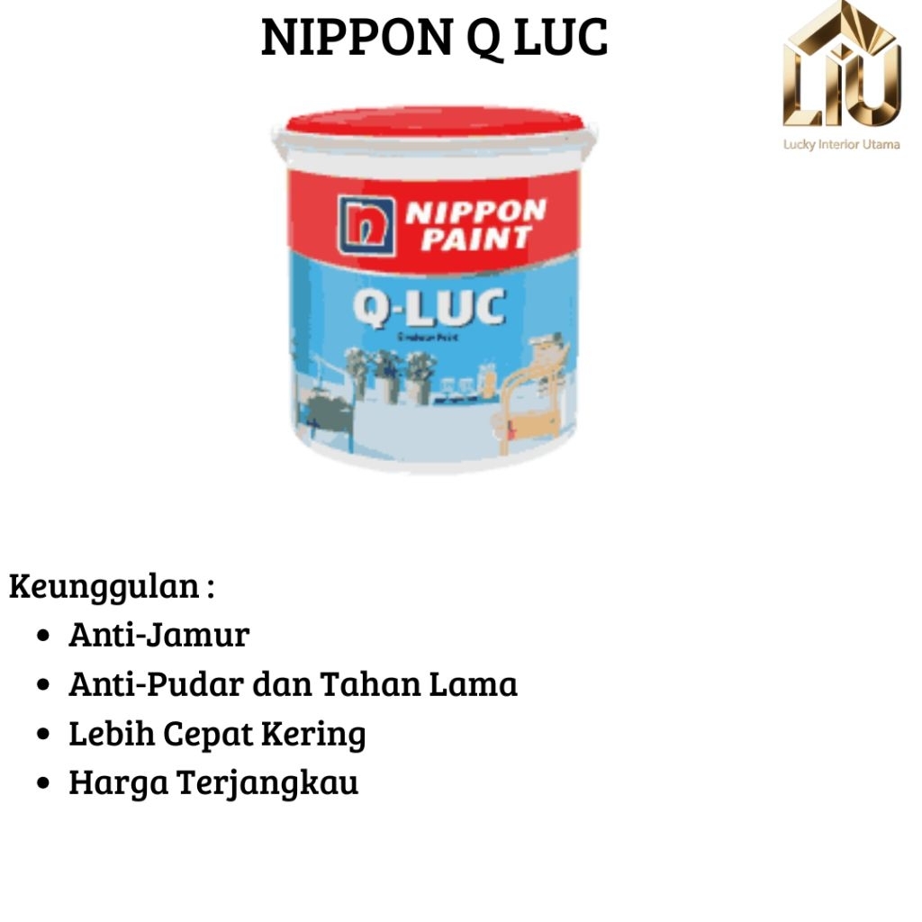 NIPPON PAINT Q LUC WARNA PUTIH 1505 BEST SELLER UKURAN 18 KG