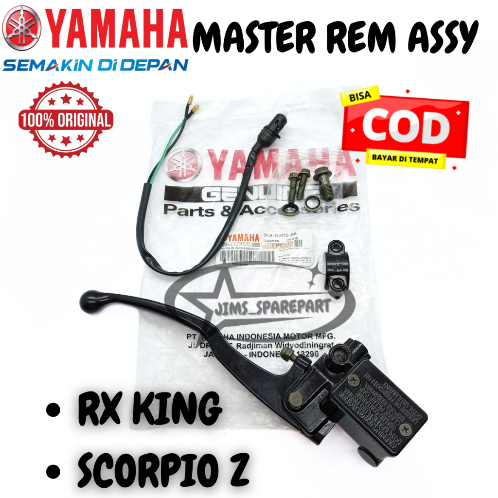 MASTER REM DEPAN ASSY YAMAHA 3KA RX KING SCORPIO Z  KUALITAS ASLI ORI YGP HANDLE SET