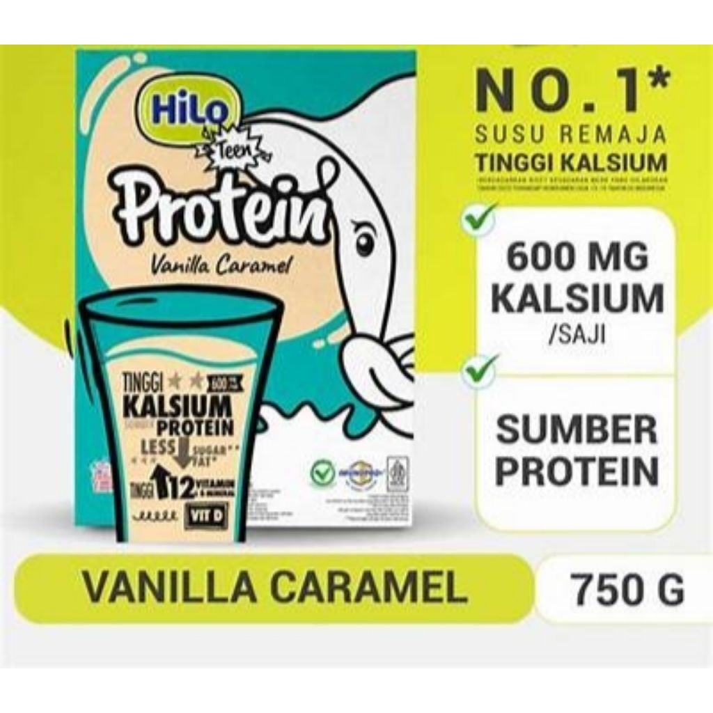 

Hilo Teen Vanilla Caramel 750g 1dus isi 6pcs