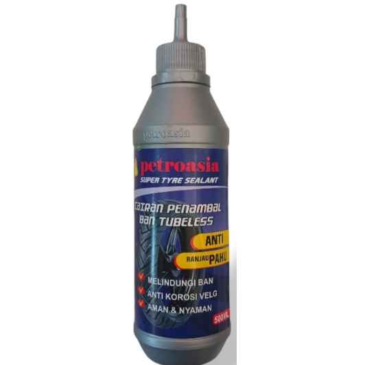 PETROASIA Cairan Tubeles Cairan Penambal Ban Cairan Ban Tubles 500Ml Cairan Ban Tubeless Motor