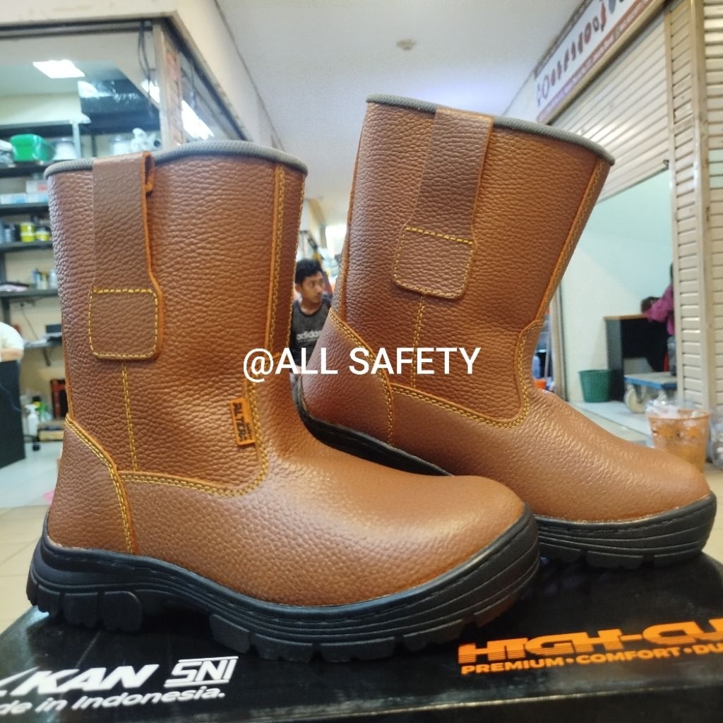 Sepatu safety altera niagara original 100% / Safety shoes altera niagara coklat murah berkualitas