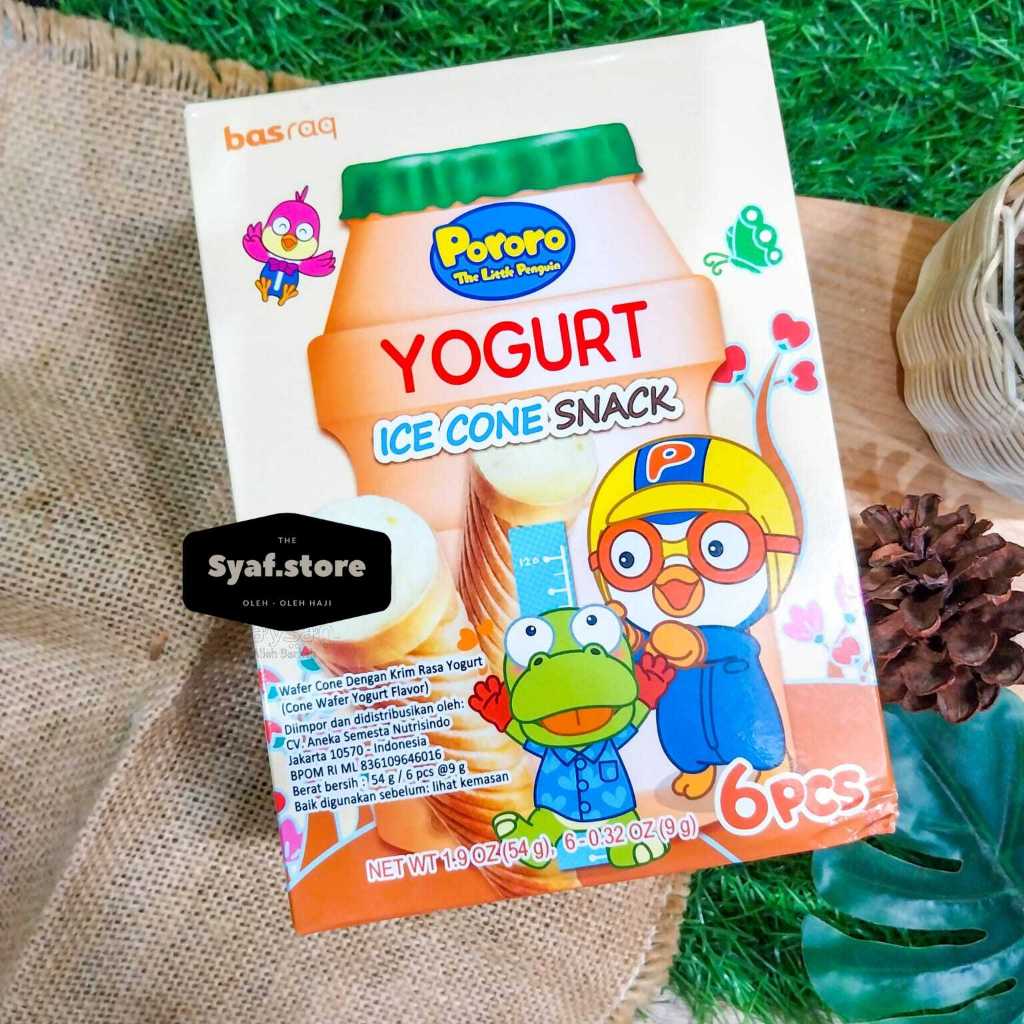 

PORORO ICE CONE SNACK ISI 6 PC BINGBING WAFER SNACK ES CREAM HALAL HARGA OBRALL
