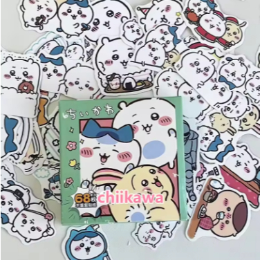 

chiikawa sticker pack lucu cocok untuk dekorasi journaling, scrapbook, tempelan botol helm dll