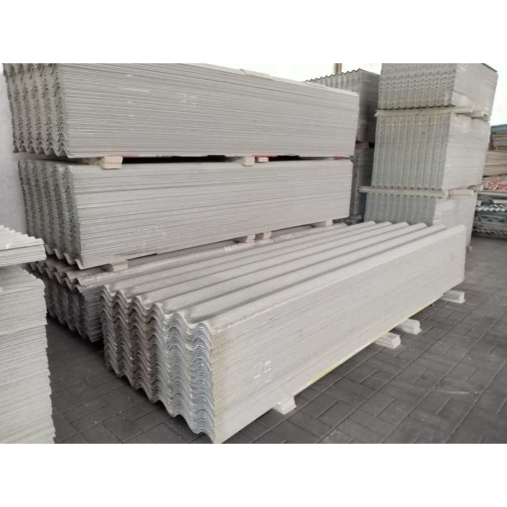 Atap Asbes Gelombang BESAR 1.5m 2.5m 3m – KHUSUS AREA GRESIK