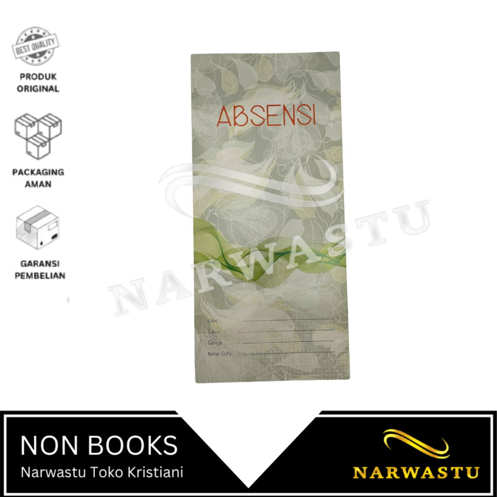 

NARWASTU - Buku Absensi Sekolah Minggu - KHB003