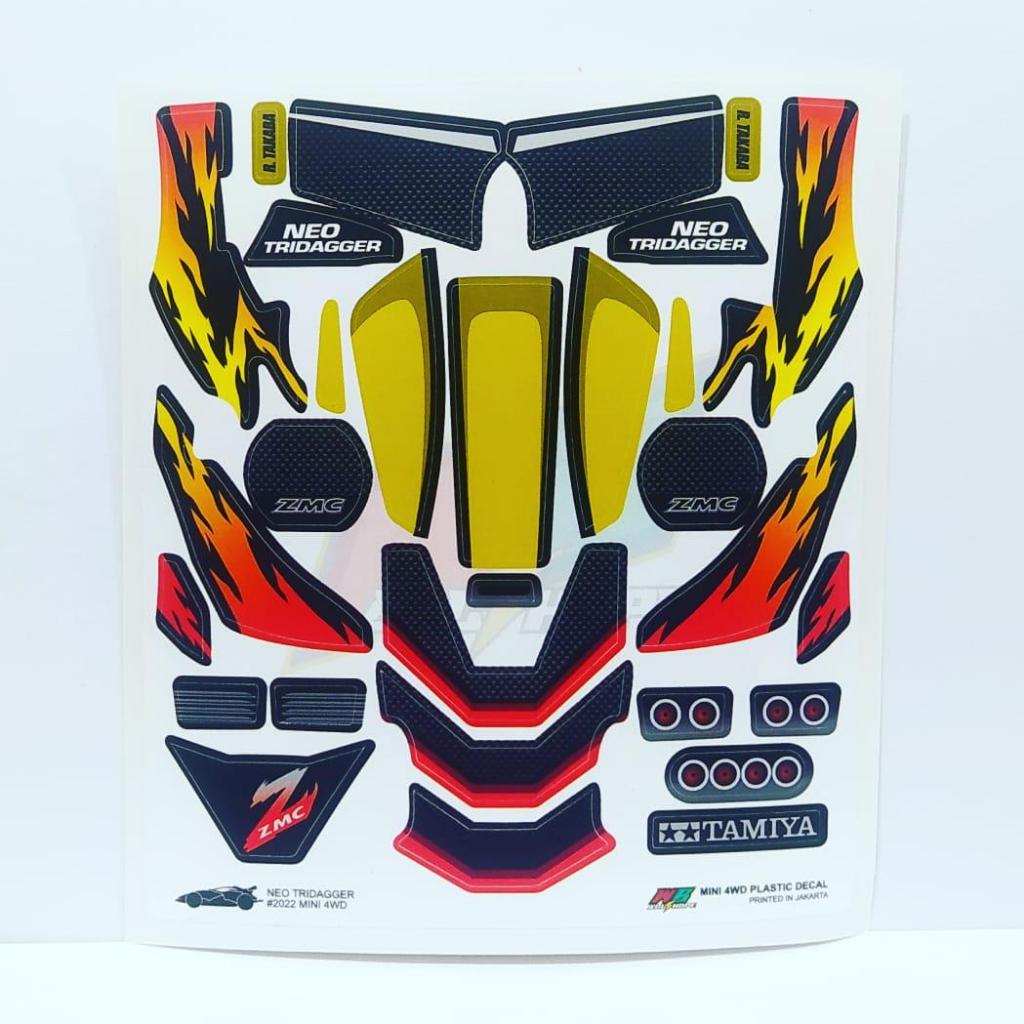 Stiker Neo Tridagger ZMC - Body Hitam - Vinnyl