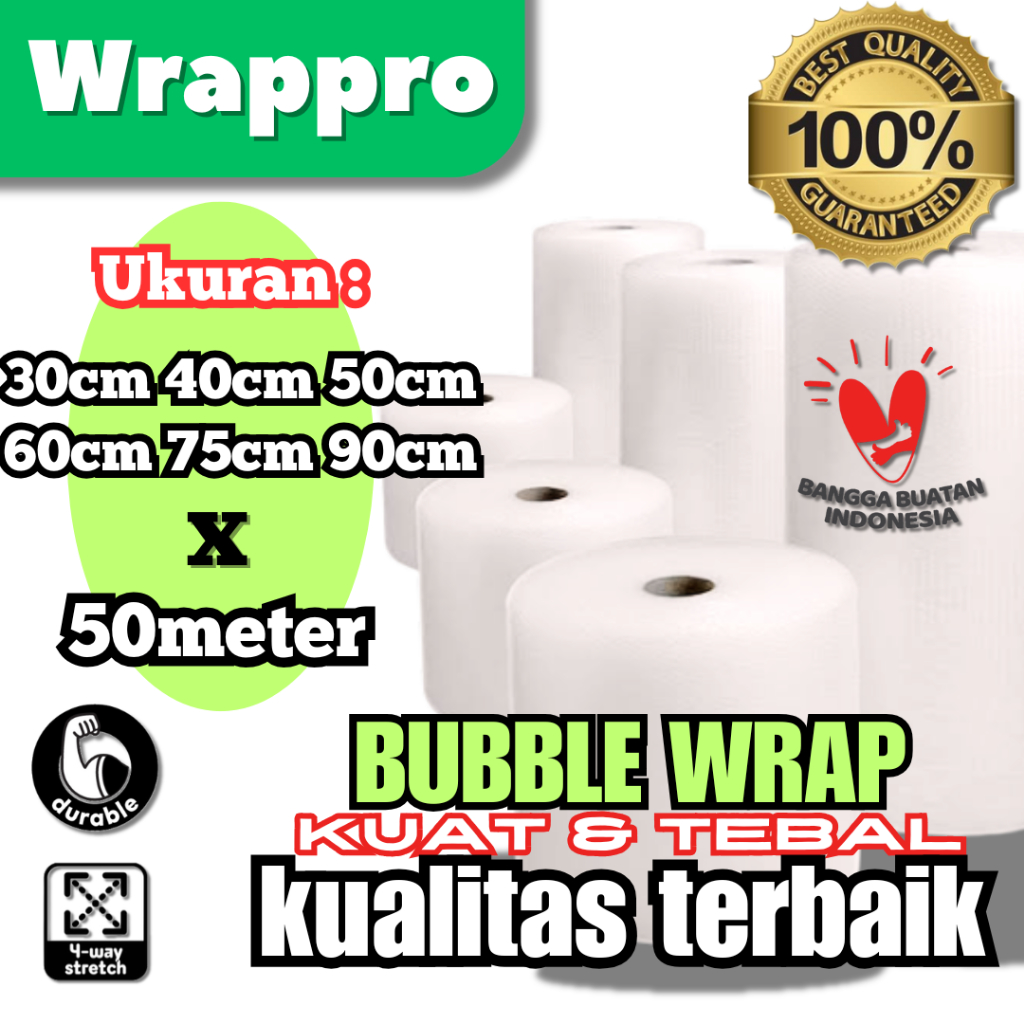 

Bubble Wrap Roll Eceran 50m / Plastik Bubble / Plastik Wrap / Plastik Bubble Wrap Roll BENING HITAM