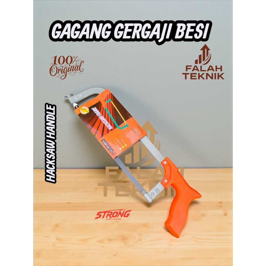 Gagang Gergaji Besi 12 inch Plat Tebal Set Mata Gergaji Hacksaw