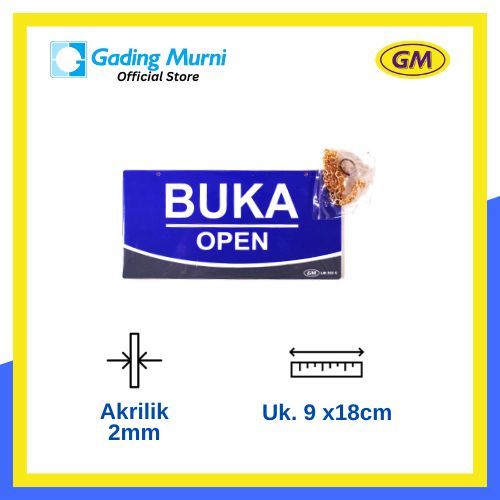 

GM LABEL BUKA TUTUP (O/C) LM-302C MEDIUM WARNA