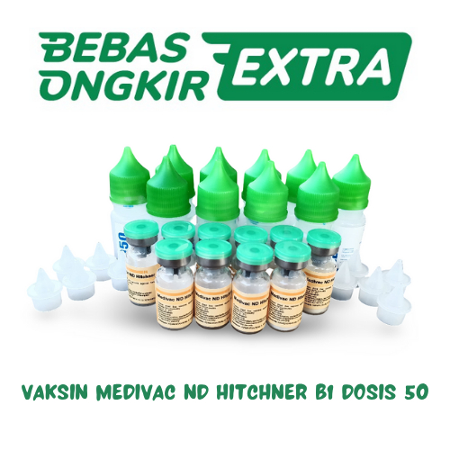 10 VAKSIN MEDIVAC ND HITCHNER B1 - dosis 50