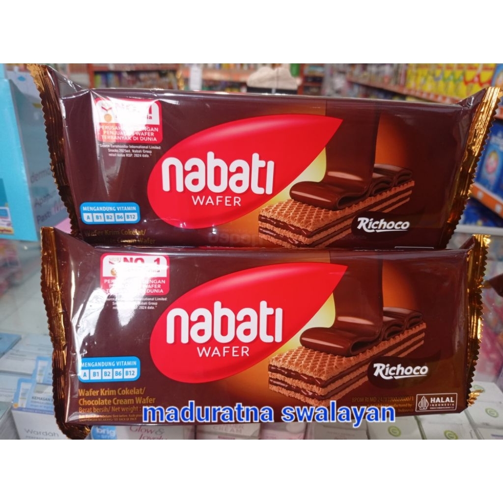 

Nabati wafer 145gr Coklat dan Keju
