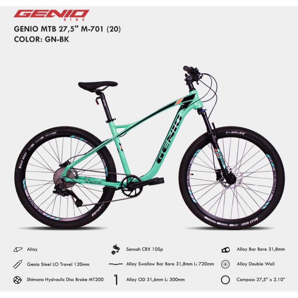 Sepeda Gunung 27,5 inch GENIO M701