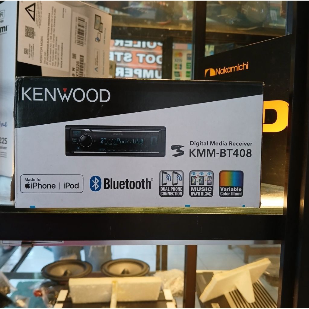 Single Din Kenwood KMM BT 408