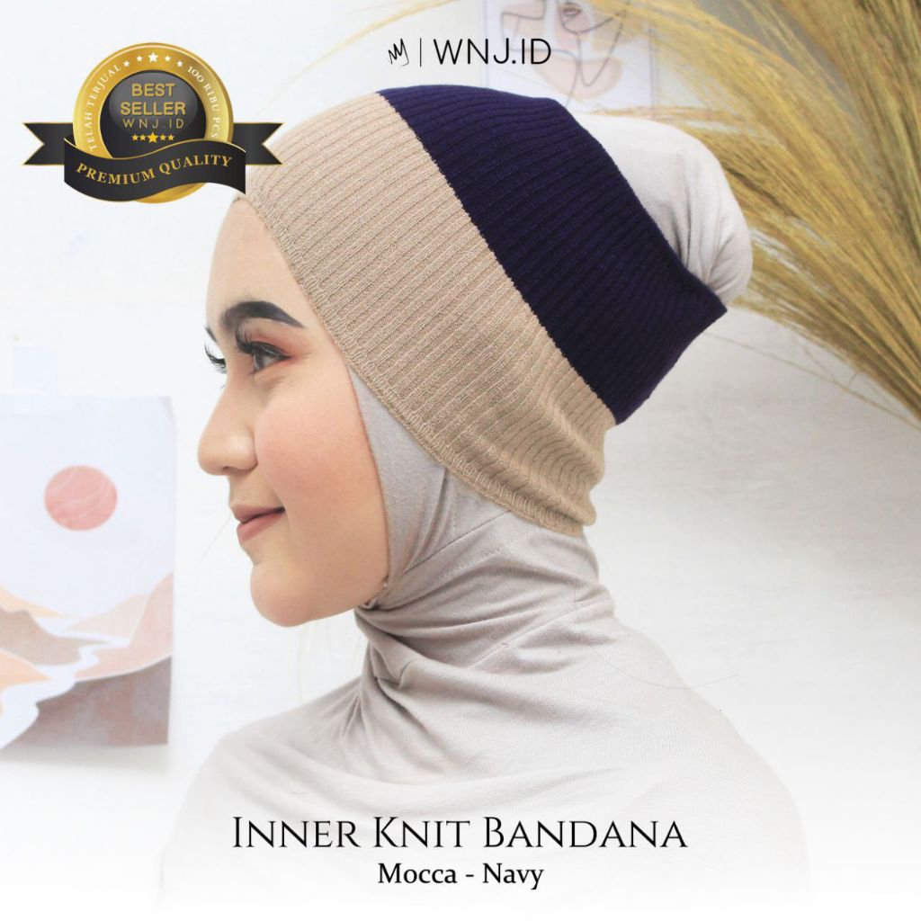 INNER KNIT BANDANA (CIPUT/DALAMAN RAJUT JILBAB) BY WANOJA