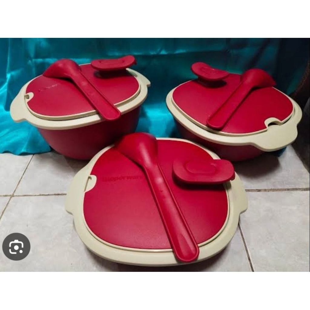 Warmie tup set merah / wadah saji (3)