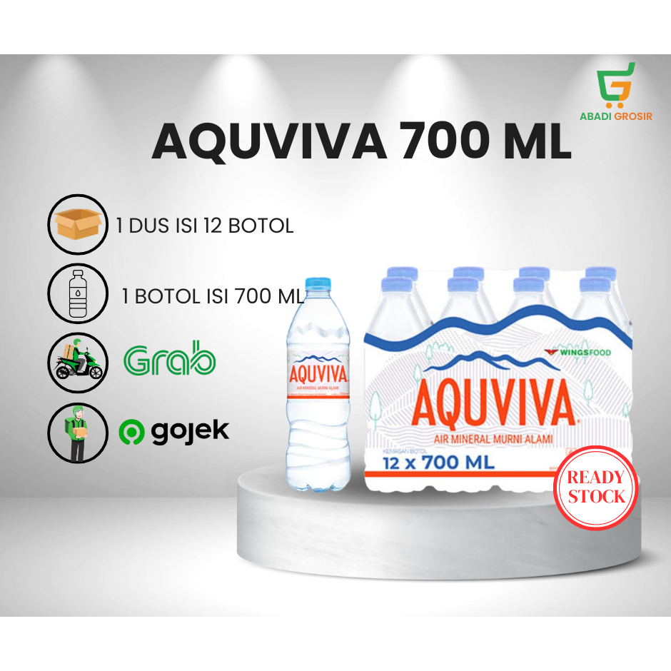

Aquviva Air Mineral Botol 700ML ISI 12 BOTOL (1 DUS/1 PACK) MURAH