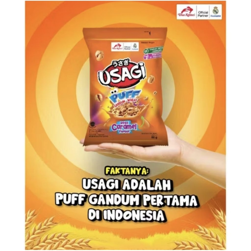 

USAGI PUFF GANDUM WHEAT 1 RENTENG ISI 10 BKS X 10 GRAM