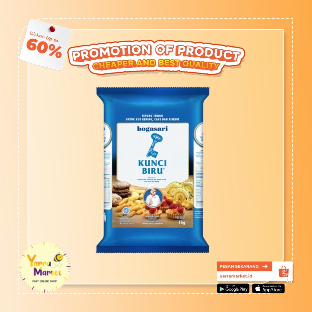 

BOGASARI TEPUNG KUNCI BIRU 1kg