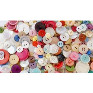 Kancing Jas Safari Lengkap Baju Plastik Besar Jumbo 2 cm 4 Lubang Termurah Harga Grosir PER PCS