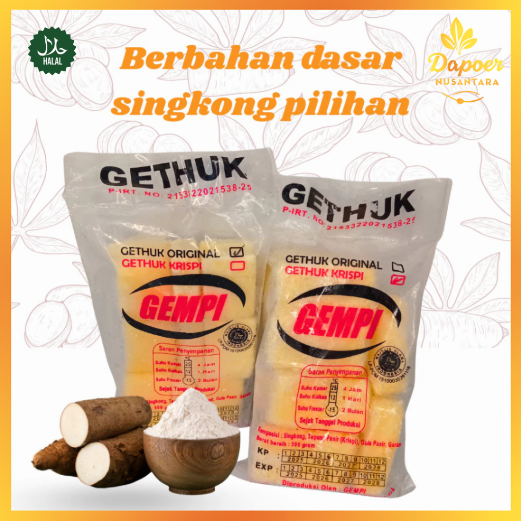 

Getuk frozen siap goreng camilan sehat oleh-oleh khas jawa tengah