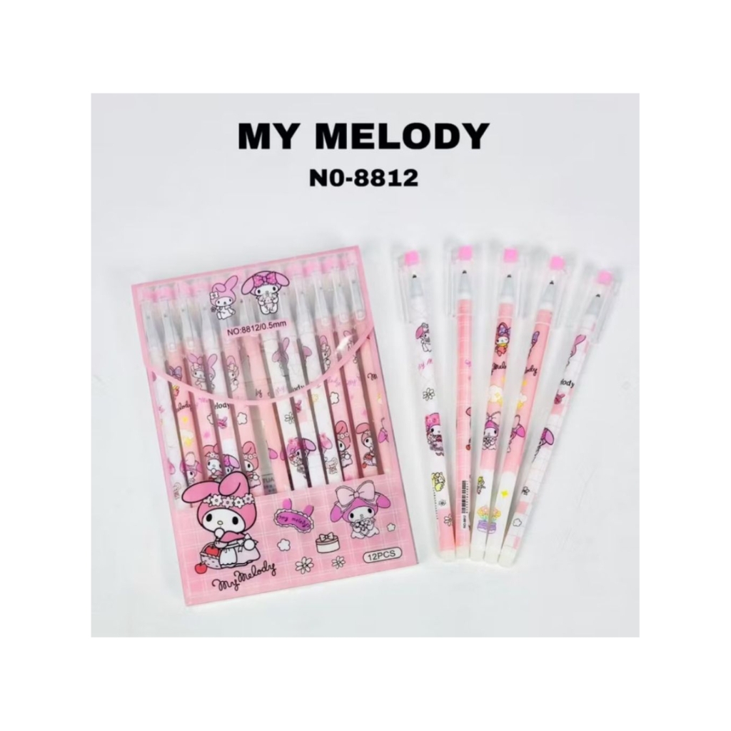 

BOS Pen Gel Gambar 12 pcs Bisa Hapus/Erasable Pen/Balpen Gel/Ballpoint